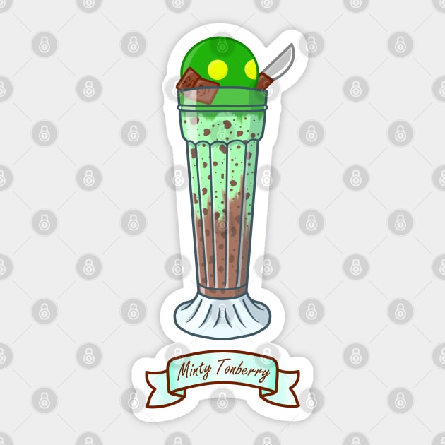 Minty Tonberry Sticker by Luna-Cooper